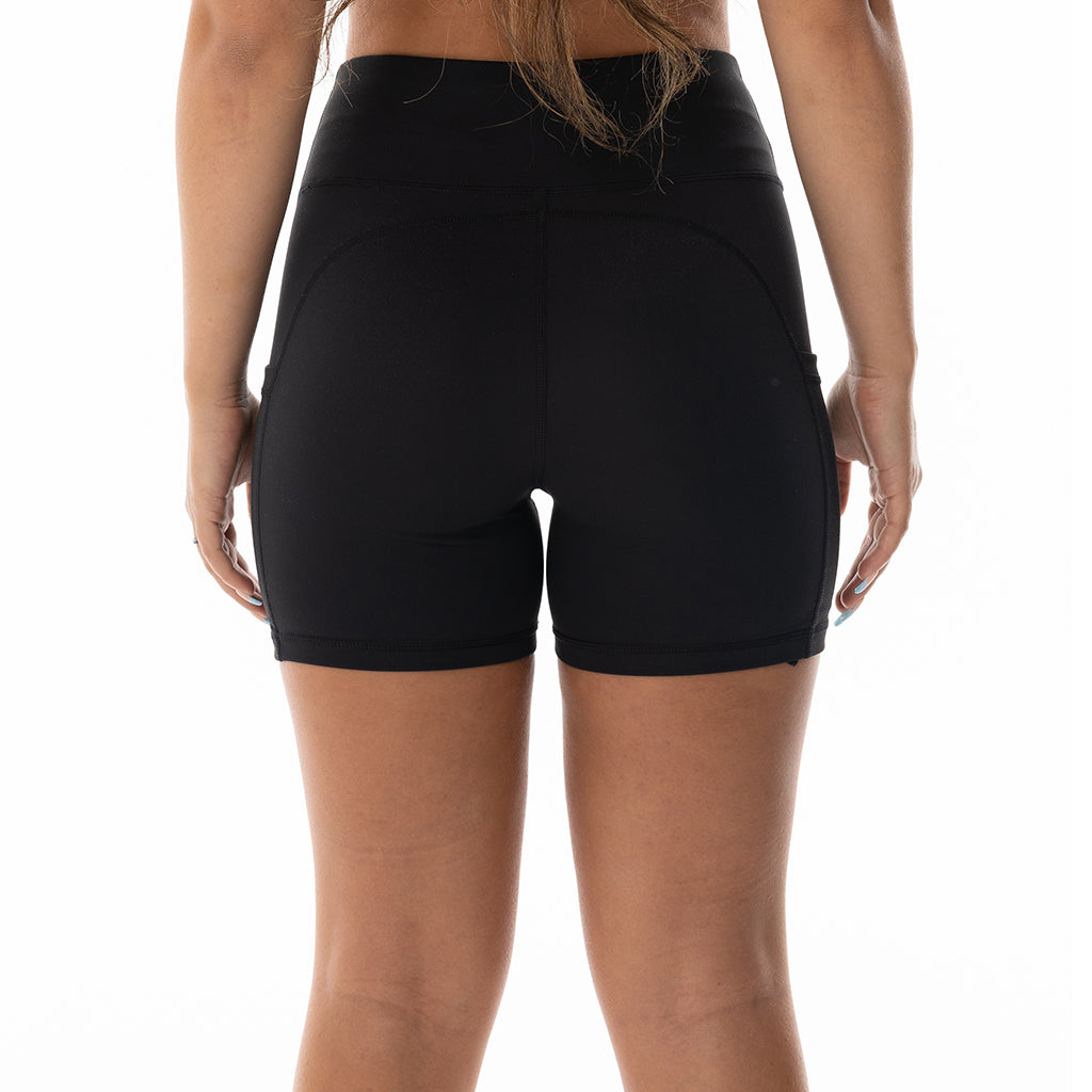 BLACK ATI BIKE SHORTS