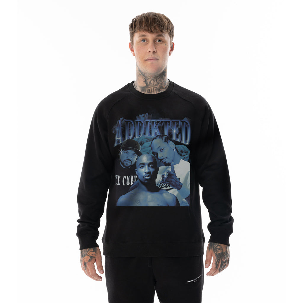BLACK ATI CREW NECK