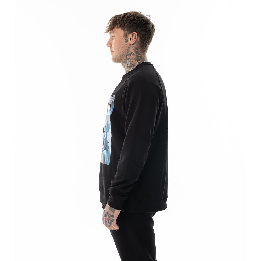 BLACK ATI CREW NECK