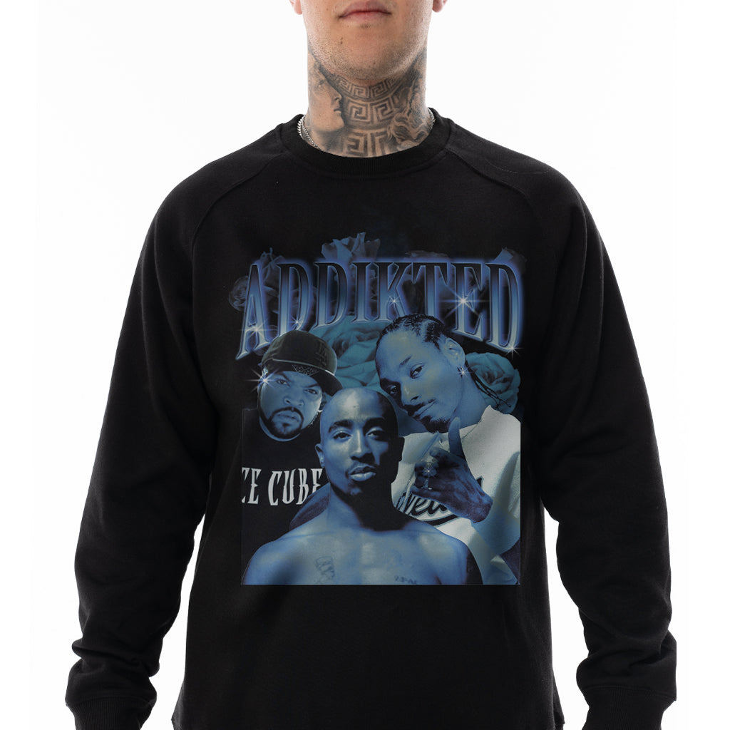 BLACK ATI CREW NECK