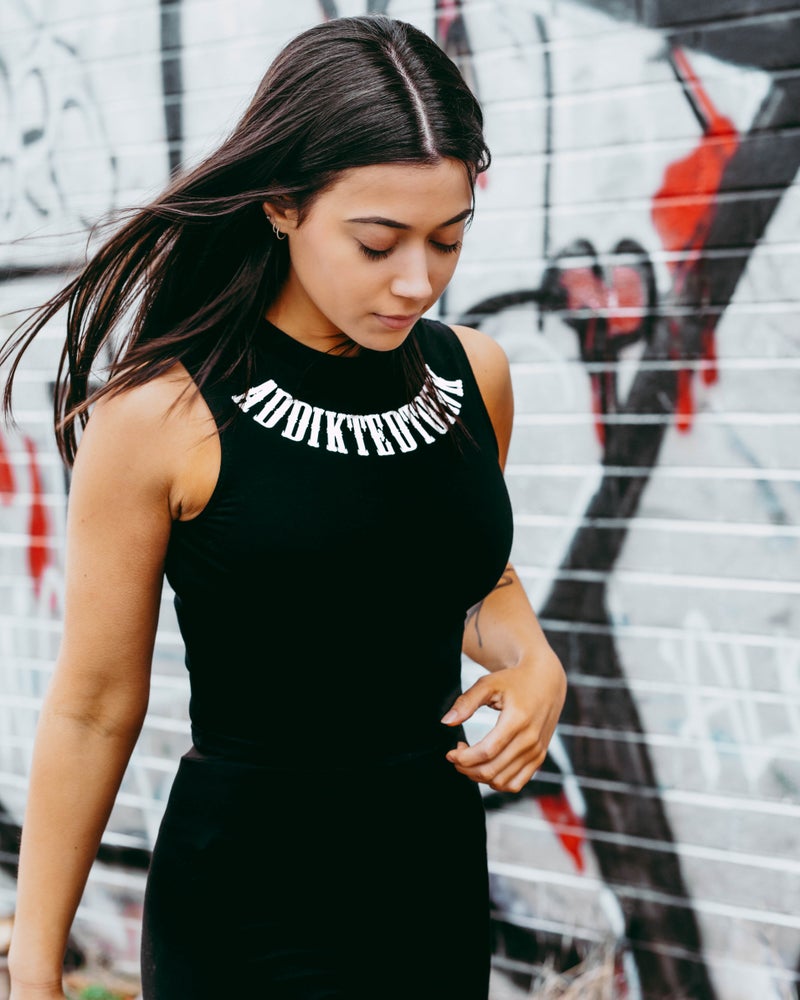 ATI Womens Crop - Black Tank OG Round Neck