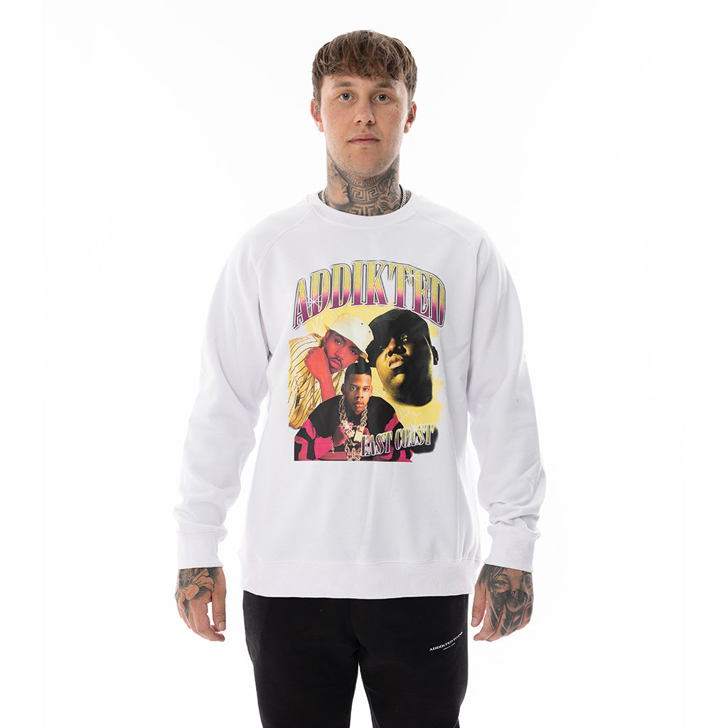 WHITE ATI CREW NECK