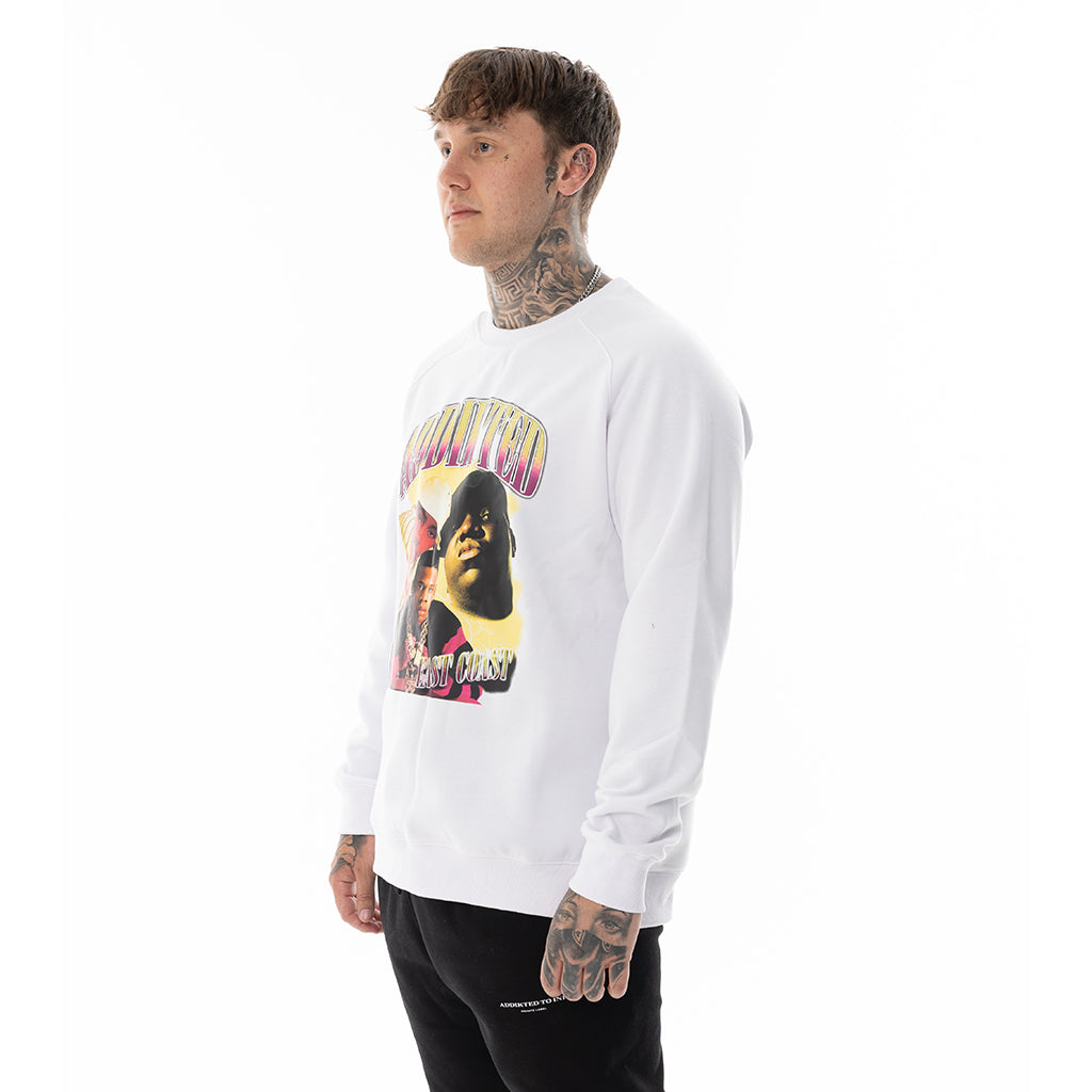 WHITE ATI CREW NECK