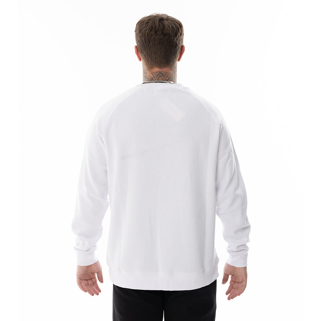 WHITE ATI CREW NECK