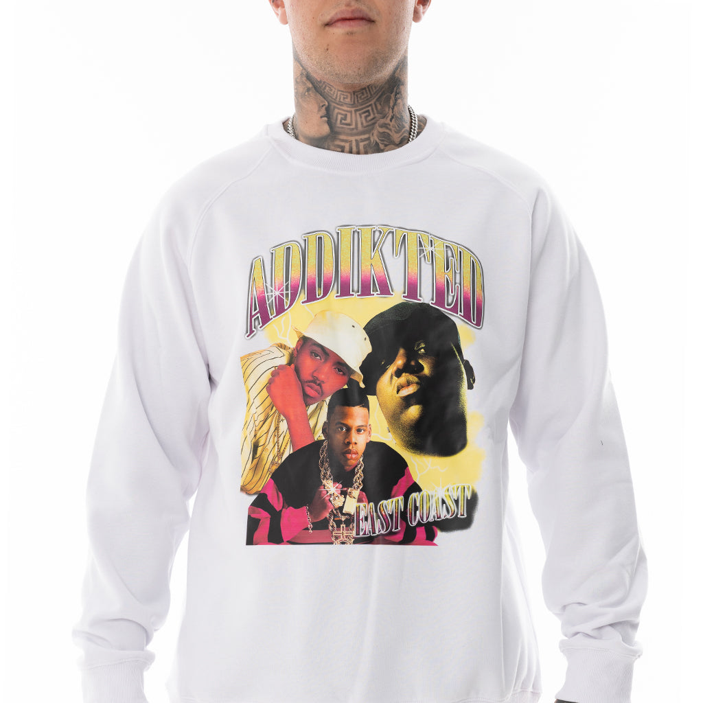 WHITE ATI CREW NECK