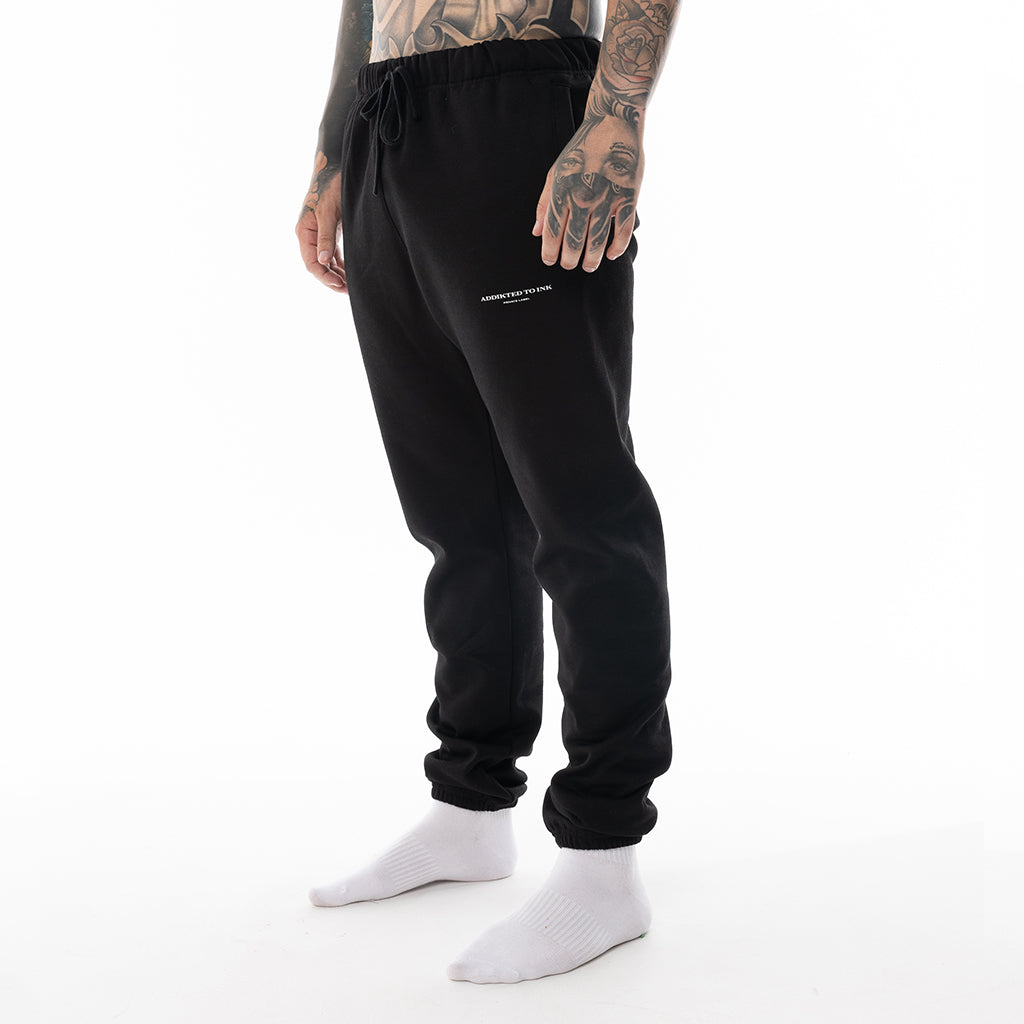 BLACK ATI TRACK PANTS
