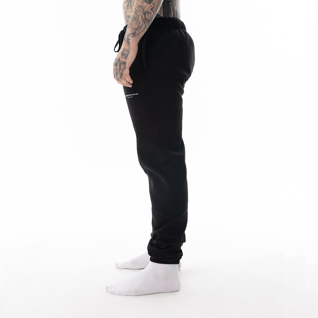 BLACK ATI TRACK PANTS