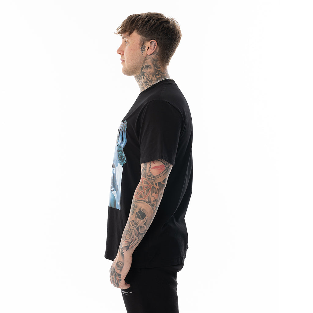 BLACK ATI TEE REGULAR FIT